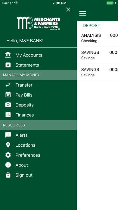 Merchants & Farmers Mobile Screenshot