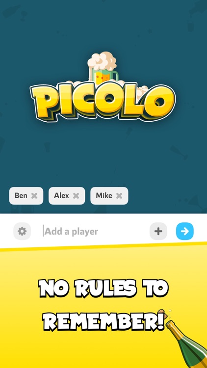Picolo drinking game