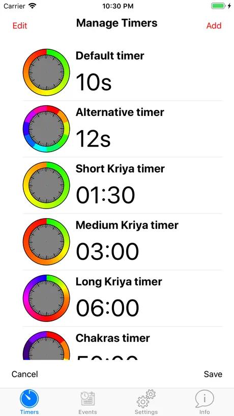 Colored Timer