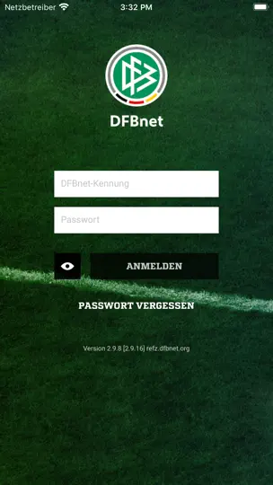Screenshot von DFBnet auf dem iPhone 1