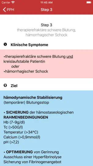 Screenshot von PPH - Peripartale Blutung auf dem iPhone 4