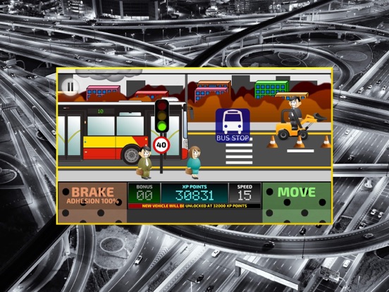 City Bus Driving Simulator 2D iPad screenshot