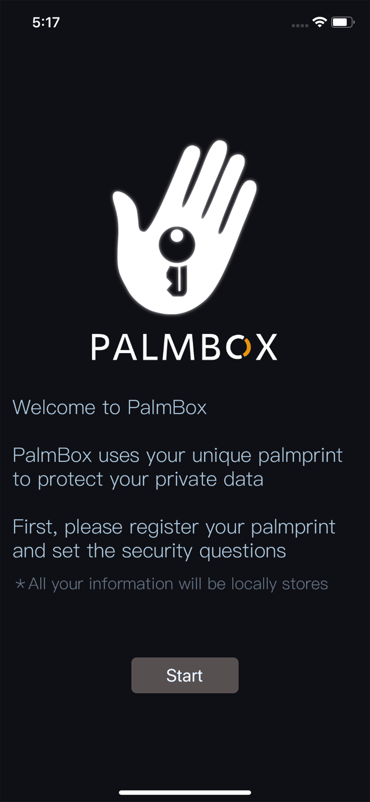 PalmBox - palmprint privacy