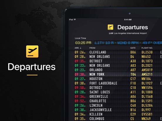 Flight Board Pro iPad app afbeelding 1