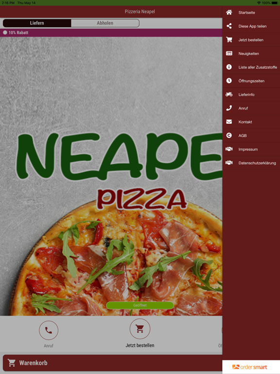 Screenshot #6 pour Pizzeria Neapel