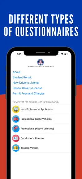 Game screenshot LTO Driver's Exam Reviewer apk