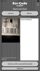 Bar-Code screenshot