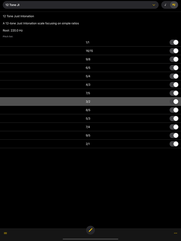 Entonal Tuner iPad screenshot 4 - Music app