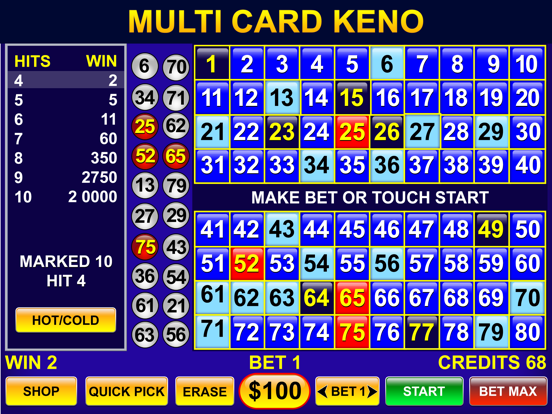 Keno - Multi Card keno gamesのおすすめ画像1