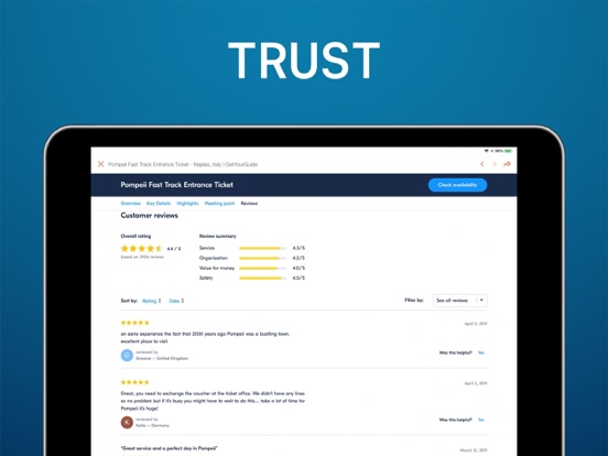 Pompeii Travel Guide . iPad screenshot 7 - Navigation app