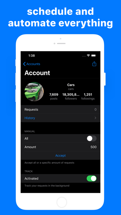Follow Accepter Screenshot