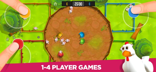 2 3 4 Player Games Mini-Game Chicken Run Music 