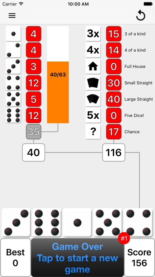 #10. Five Dice! (iOS) Podle: Colin Lyders