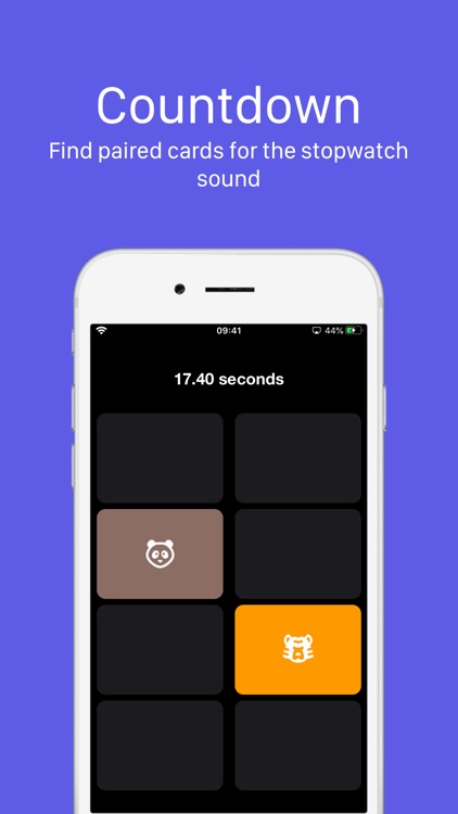 Animal cards - Match game