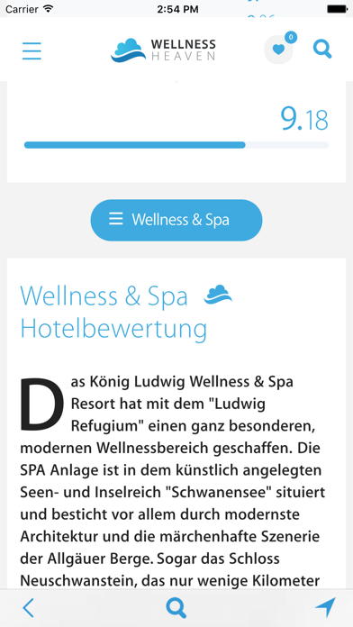Wellness Heaven Wellnesshotels iPhone screenshot 5 - Travel app