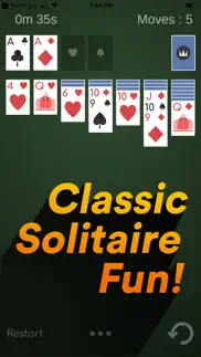solitaire - classic game iphone screenshot 1