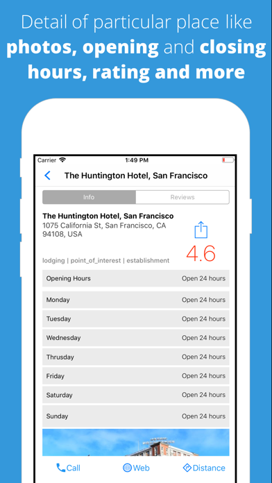Explore Nearby iPhone screenshot 3 - Travel app