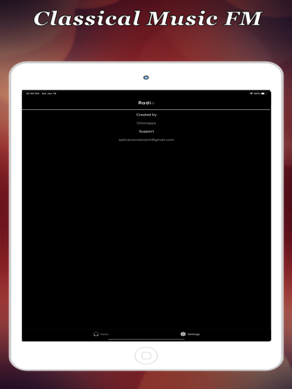 Classical Music FM iPad screenshot