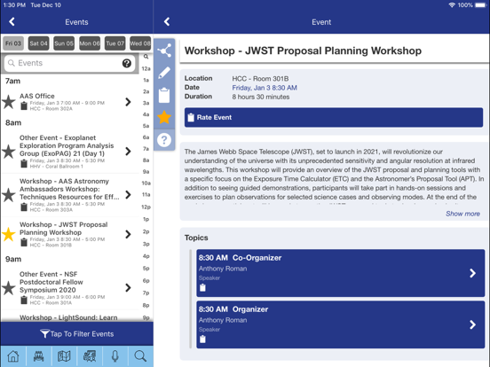 Screenshot #6 pour AAS Meetings