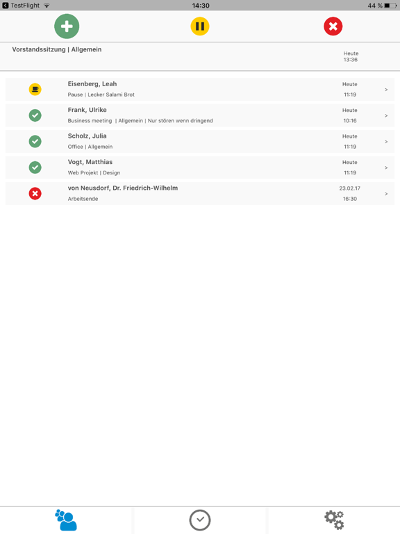 W4 - Tracker iPad screenshot 1 - Productivity app