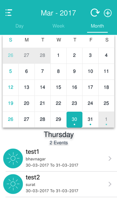 Screenshot #2 pour My Calendar - Manage Events