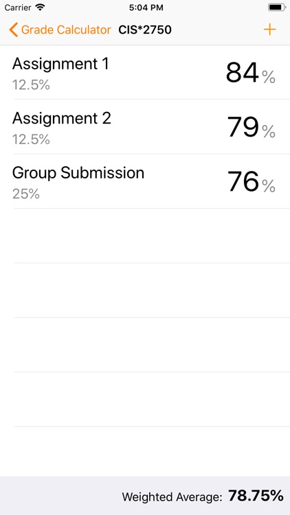 My Grade Calculator