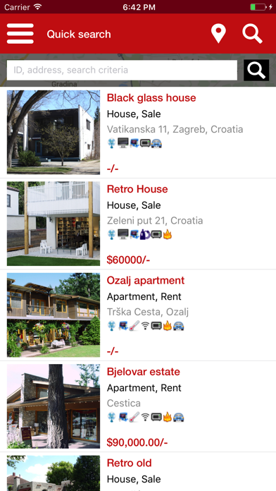 Winter Real Estate Agency App Screenshot