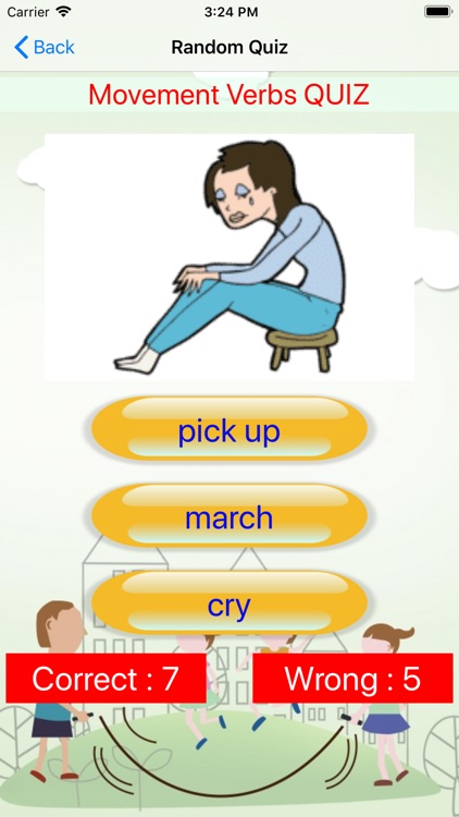 Body Movement Verbs in English screenshot-3
