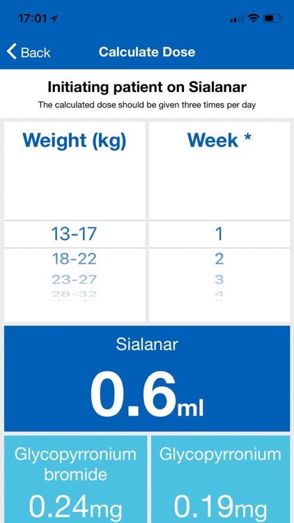 Proveca Dosing App