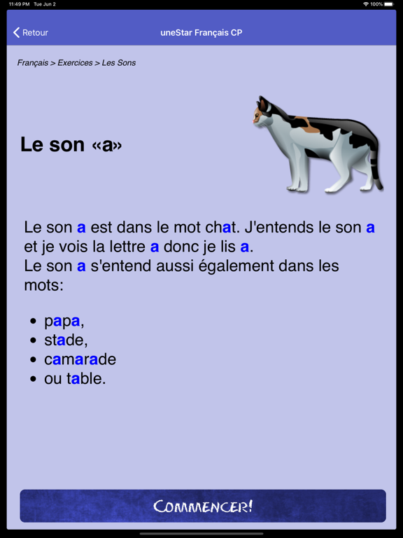 Screenshot #6 pour uneStar Francais CP