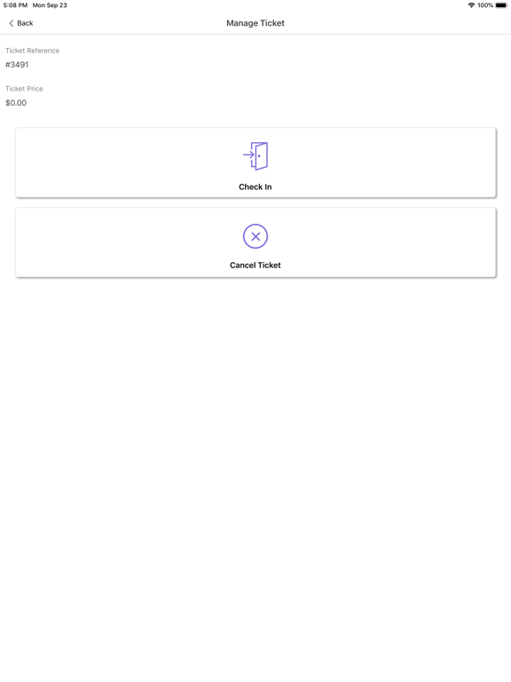 CompassTix Usher iPad screenshot
