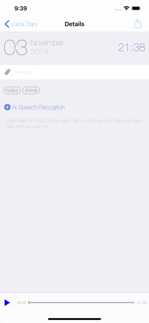 voice diary app