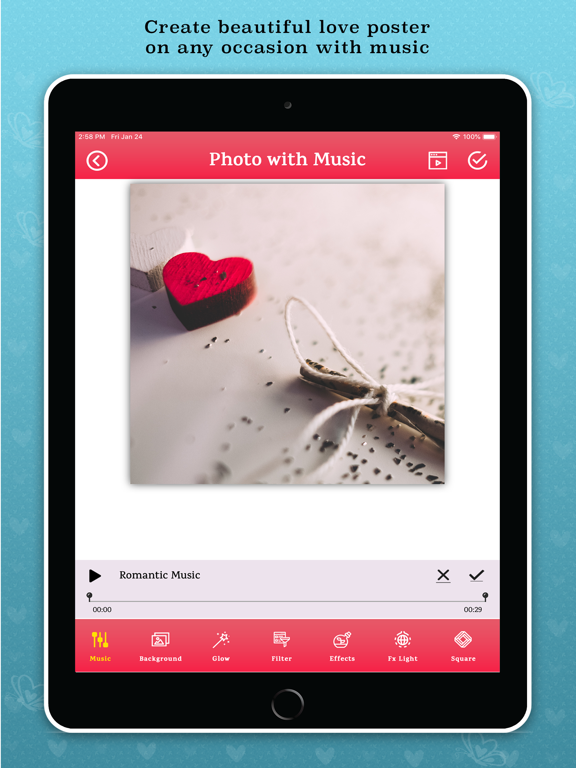 Screenshot #6 pour Love Photo Maker With Music