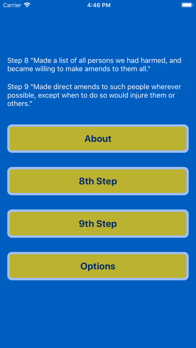 Screenshot 1 of AA Steps 8/9 App