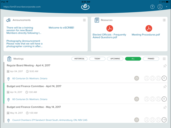 Screenshot #4 pour eSCRIBE Meetings Professional