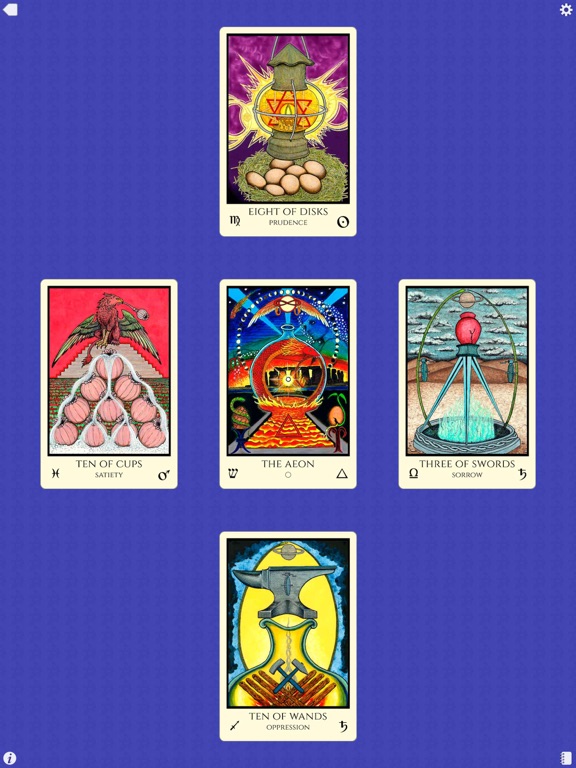 Tabula Mundi Tarot iPad screenshot 5 - Entertainment app
