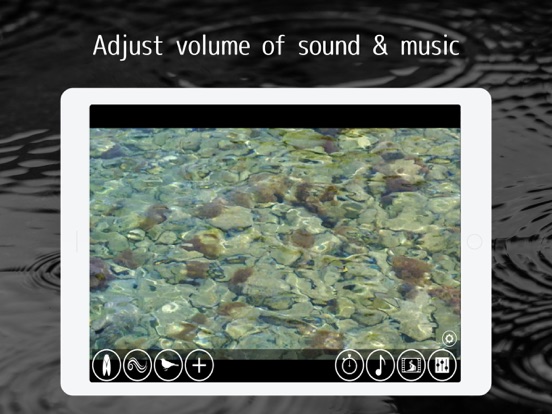Healing water and nature sound iPad screenshot 3 - Medical app