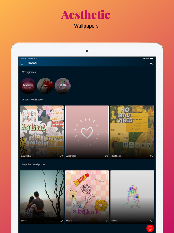 Screenshot #4 pour Aesthetic Girly Wallpapers