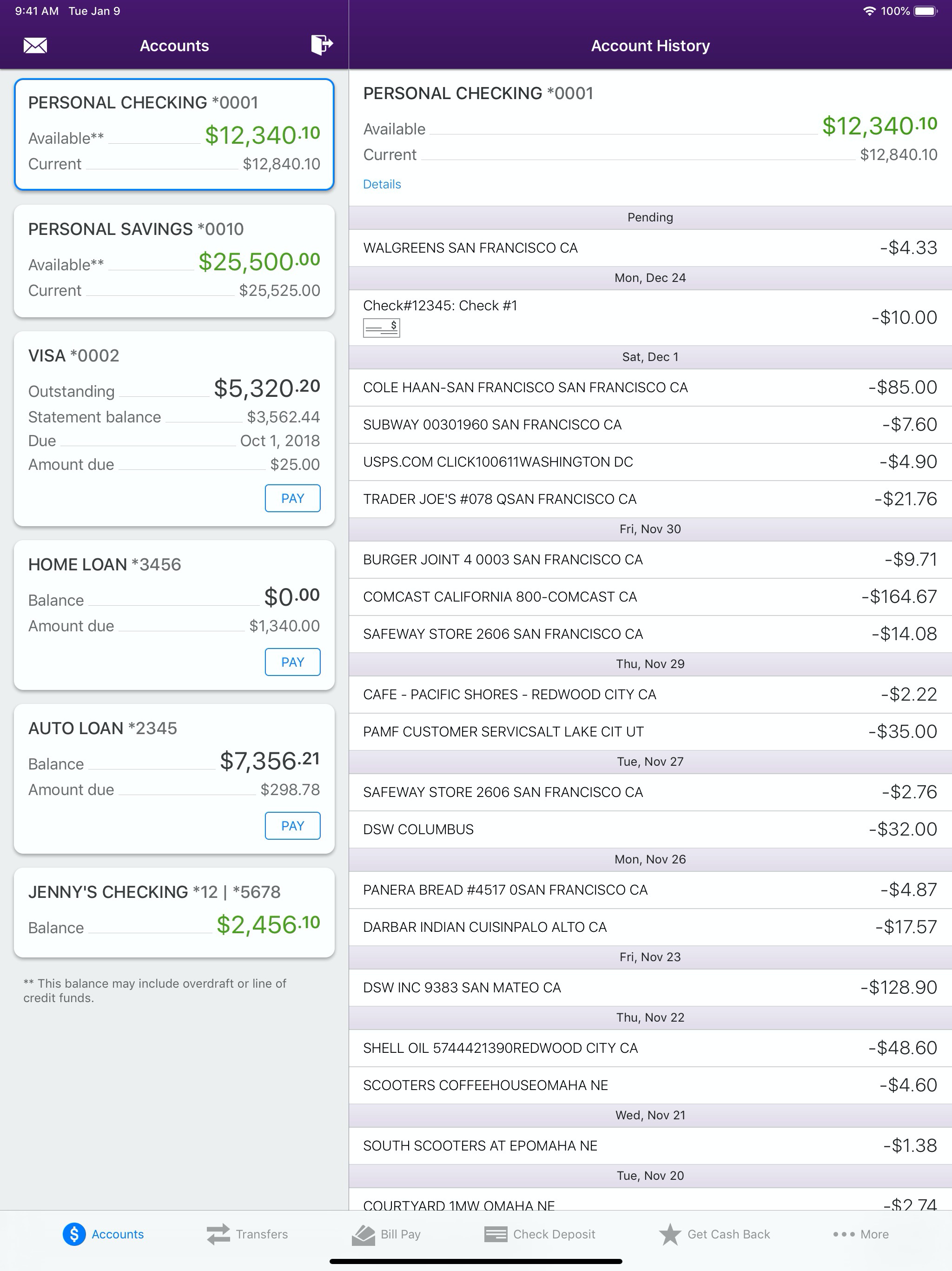 BankFinancial Mobile App