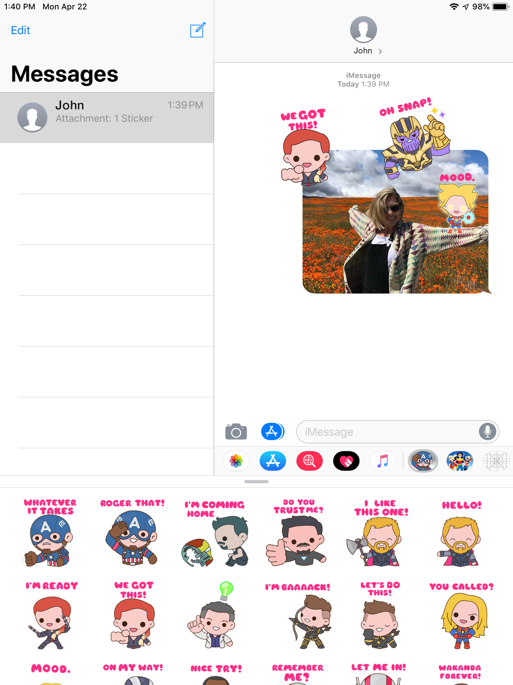 Avengers: Endgame Stickers