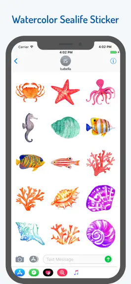 Game screenshot Watercolor Sea Life Emojis mod apk