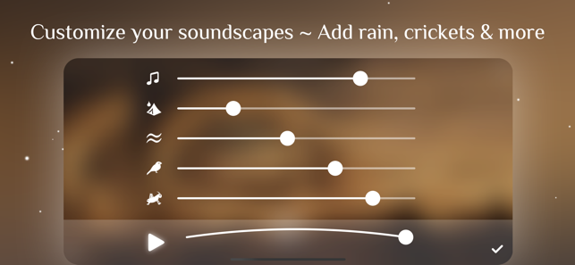 Zrzut ekranu z dźwiękami snu podczas wietrznego białego szumu