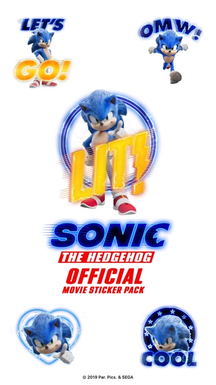 Official Sonic Movie Stickers
