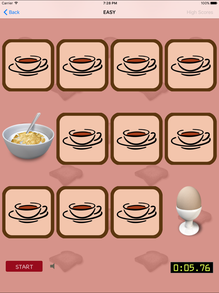 Breakfast Matching Game 2