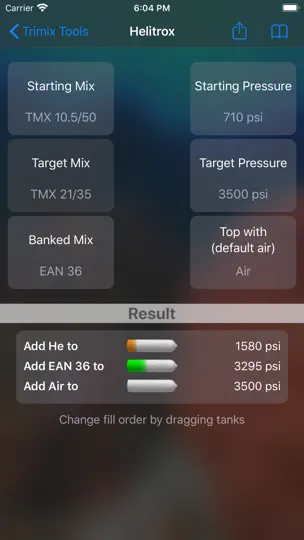 Скриншот Trimix Tools на iPhone 7