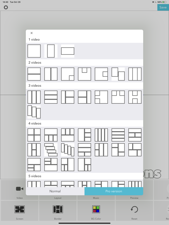 Onions for layout videos iPad screenshot 4 - Photo & Video app
