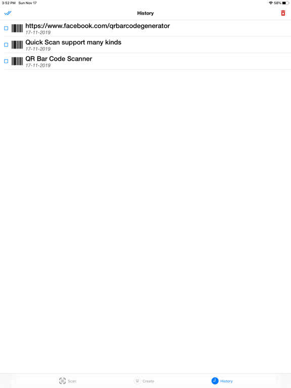 QR Code Reader & Scan BarCode. iPad screenshot 5 - Productivity app