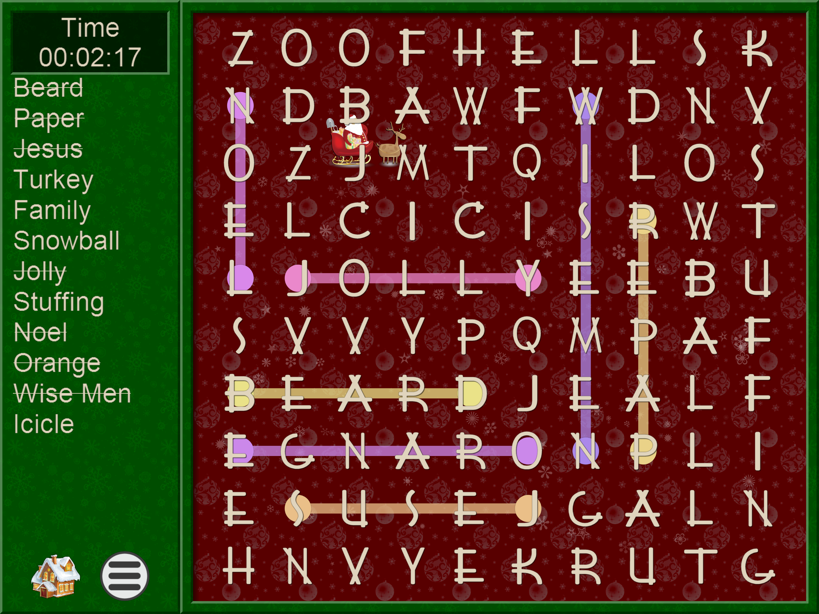 Xmas WordSearch - word seek