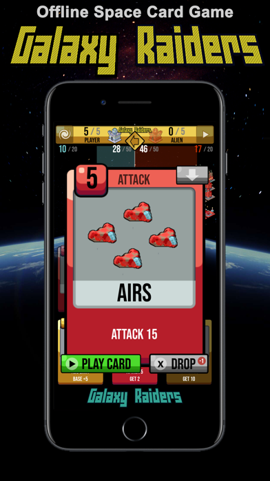 Screenshot #2 pour Galaxy Raiders - space cards