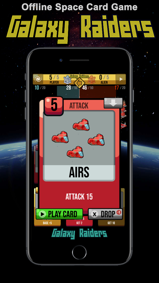 #2. Galaxy Raiders - space cards (iOS) Von: dsgn s.r.o.